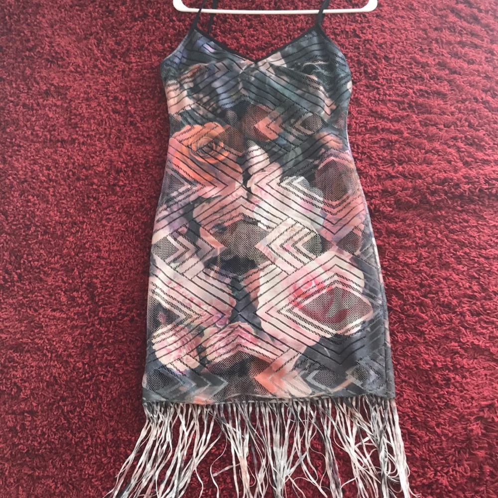 Rose Spaghetti Strap Dress